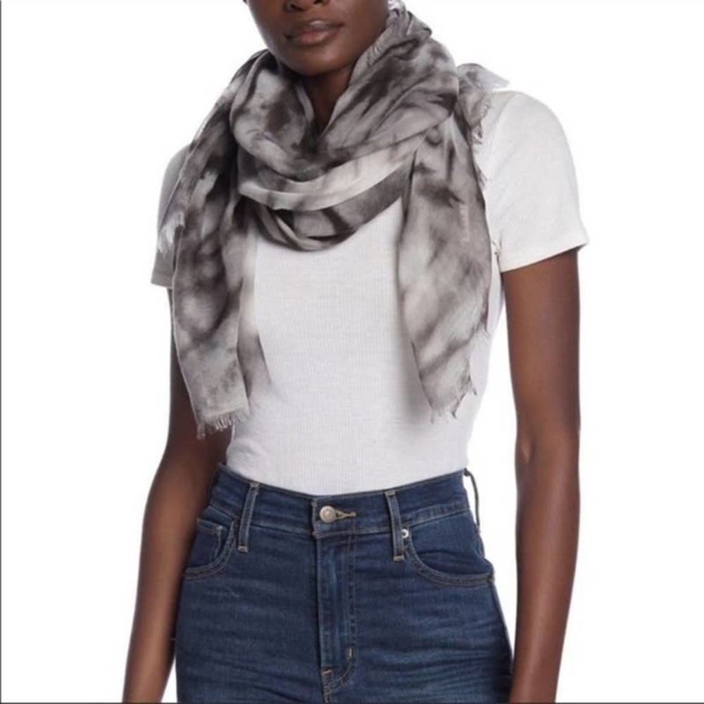 NWT Melrose and Market Tie Dye Black Scarf